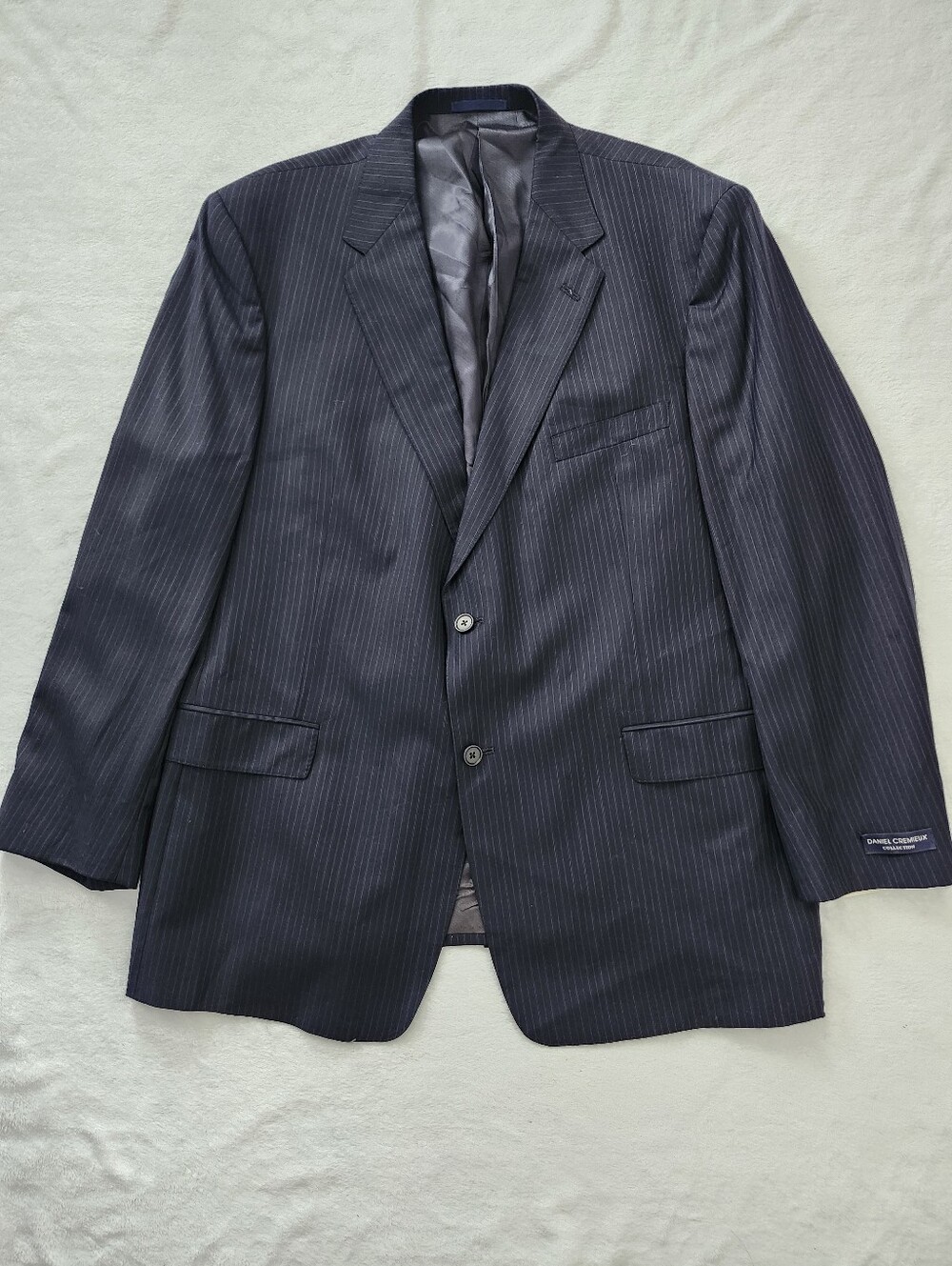 DANIEL CREMIEUX LORO PIANA Navy Wool‎ Suit Jacket Blazer Pinstripes NWT (READ)